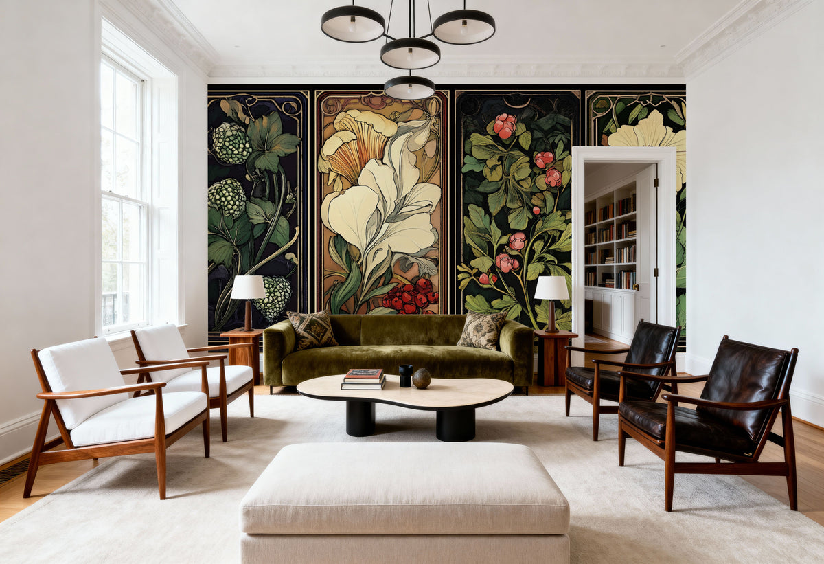Forest Panels Mural Wallpaper - room preview 02