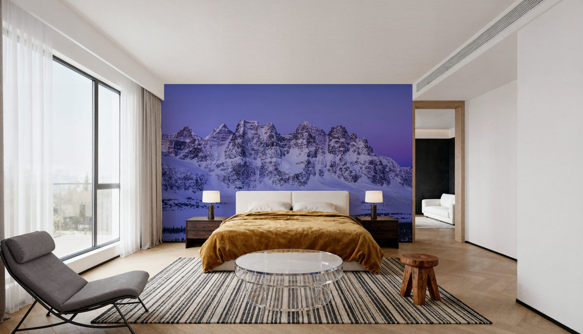 Ramparts Mountain Mural Wallpaper - room preview 02
