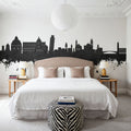 Pisa Italy Skyline Black & White Mural Wallpaper - room preview 02