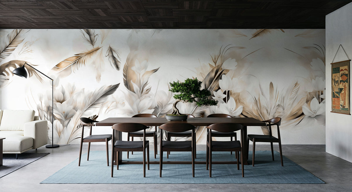 Tender Love Yellow Mural Wallpaper - room preview 02