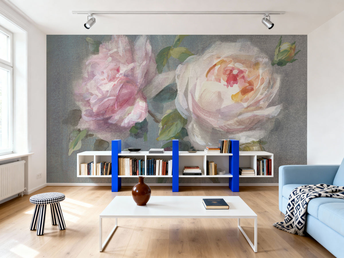 Dream Rose Mural Wallpaper - room preview 02