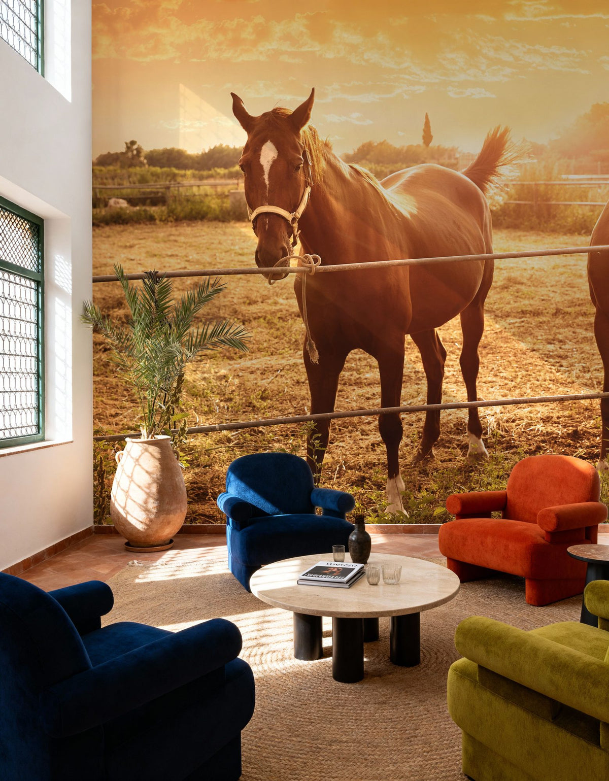 Sunset Companions Mural Wallpaper - room preview 02