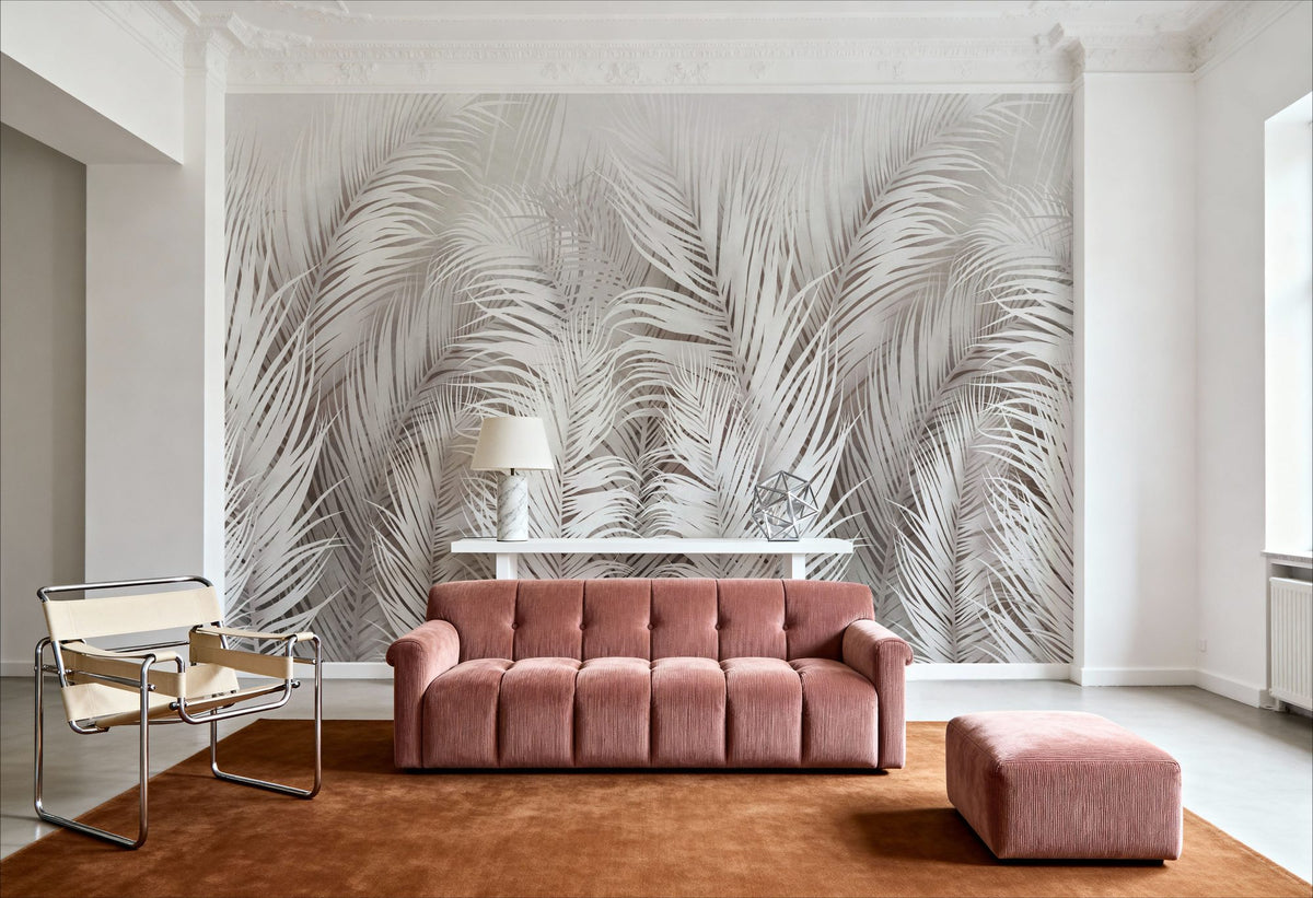 Palm Leaves Mural Wallpaper - room preview 02
