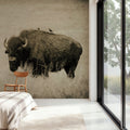 Tall Grass Bird Perch Mural Wallpaper - room preview 02