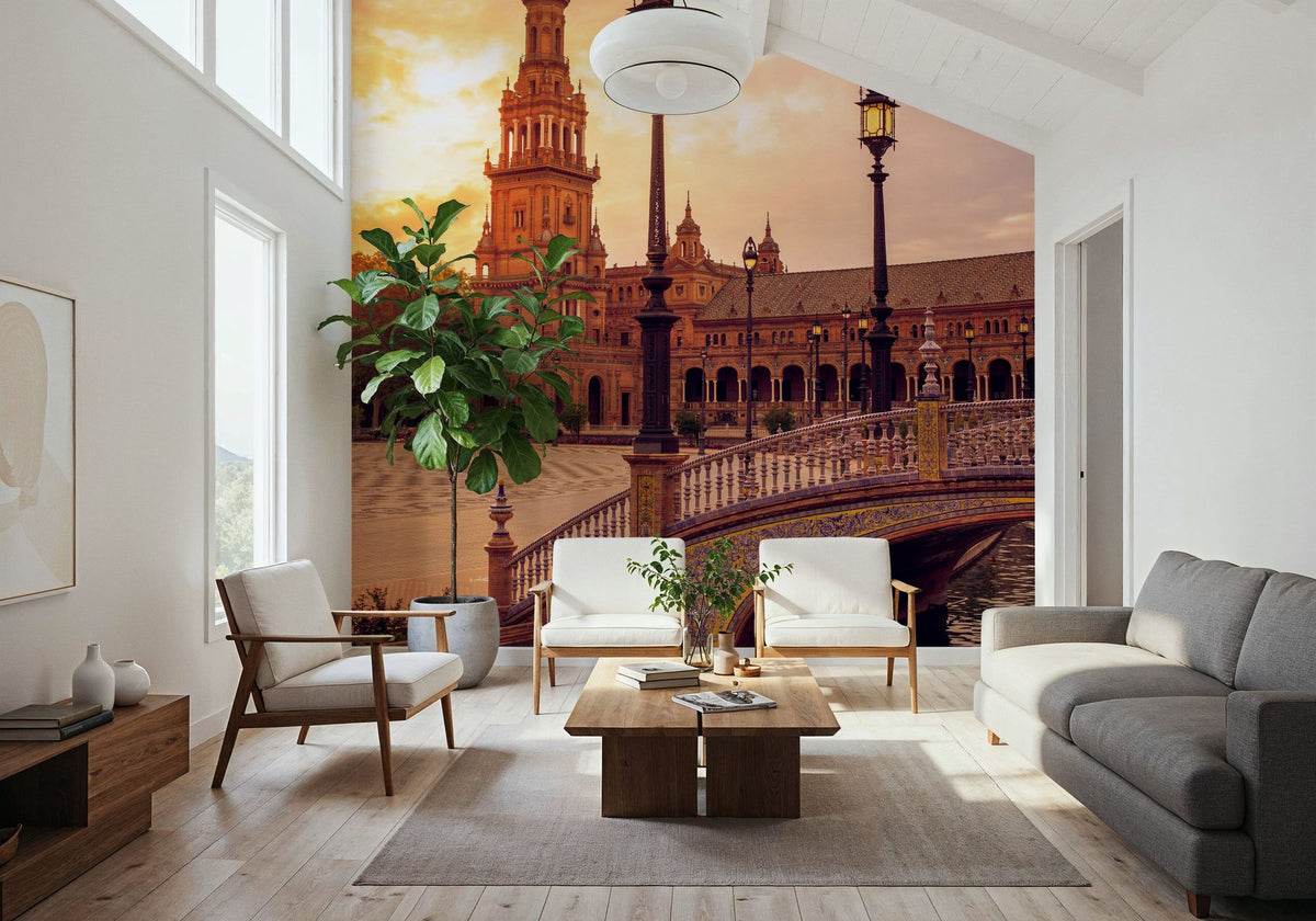 Seville Sunset Mural Wallpaper - room preview 02