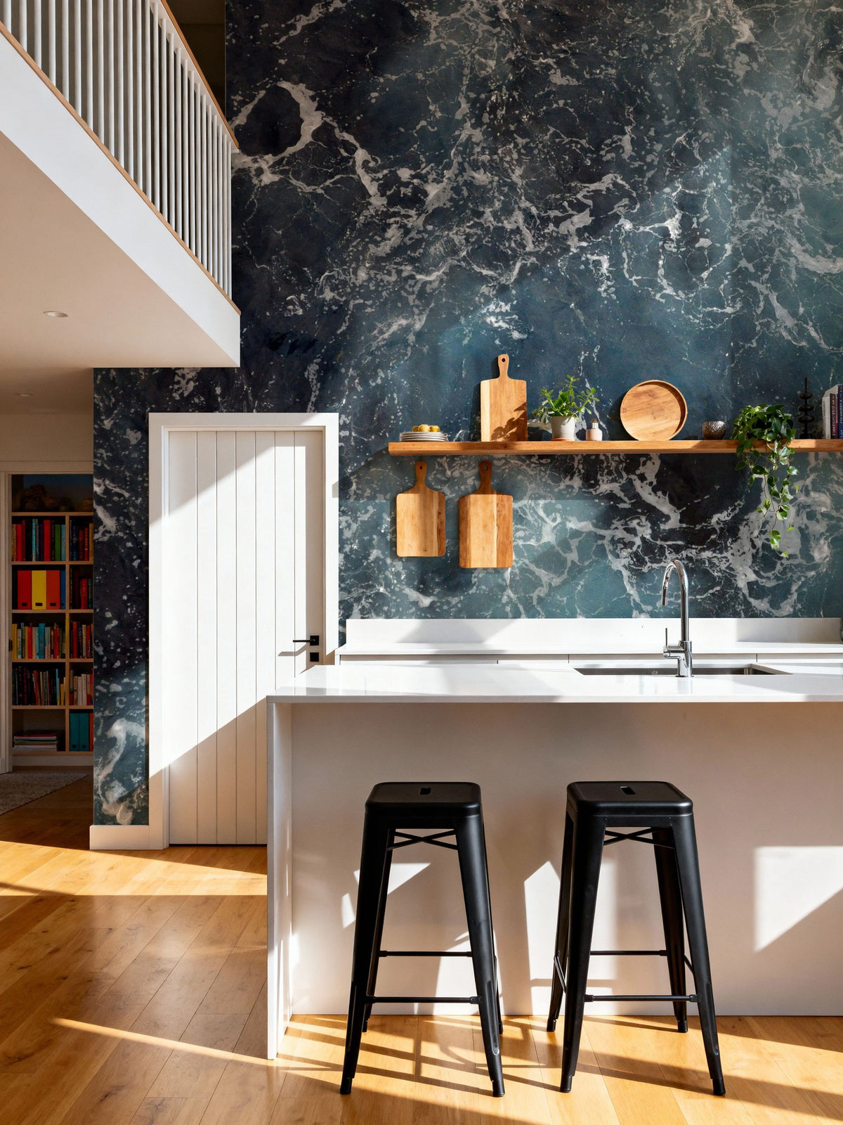 Rough Ocean Mural Wallpaper - room preview 02