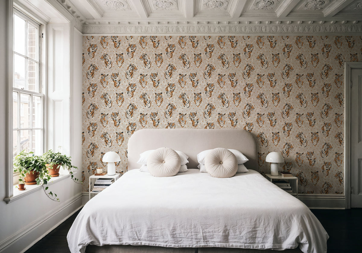 Tiger of Kanha Mural Wallpaper - room preview 02