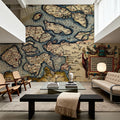 Old Map of the Netherlands, No.I, 1570 Mural Wallpaper - room preview 02