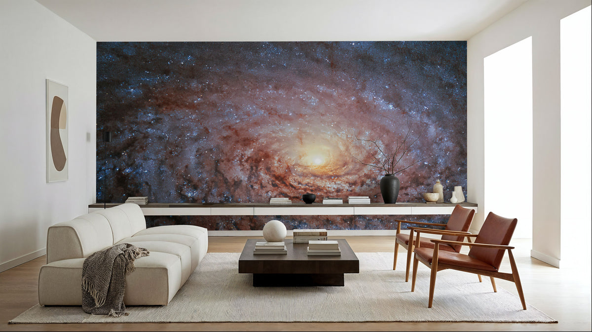 Galactic Sunflower Mural Wallpaper - room preview 02