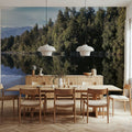 Mountain Reflections, Mural Wallpaper - room preview 02