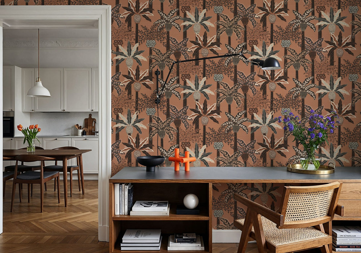Palmera Luxe, Capuccino Mural Wallpaper - room preview 02