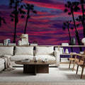 Palm Trees Downtown Mural Wallpaper - room preview 02
