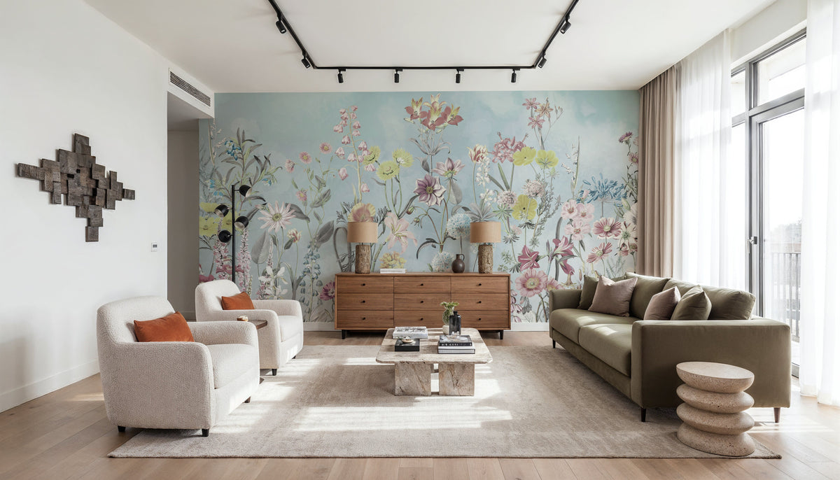 Summer Meadow Mural Wallpaper - Edition 3 - room preview 02
