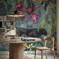 Jungle Panther Mural Wallpaper - room preview 02