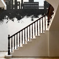 Siena Italy Skyline Black & White Mural Wallpaper - room preview 02