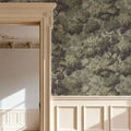 Greenwood Linden, Vintage Green Mural Wallpaper - room preview 02