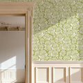 Hydrangea, Pistachio Mural Wallpaper - room preview 02