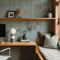 Linear Drift, Sky & Pink Mural Wallpaper - room preview 02