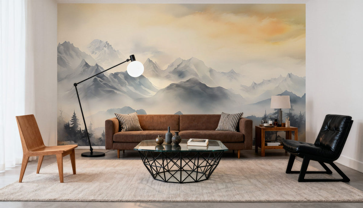 The Mountain Pass Mural Wallpaper - room preview 02