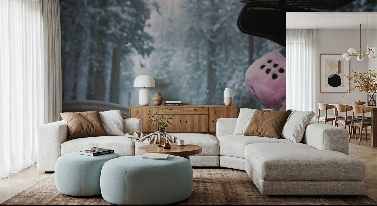 Winter Drive Dice Mural Wallpaper - room preview 02