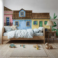 Dollhouse Street Mural Wallpaper - room preview 02