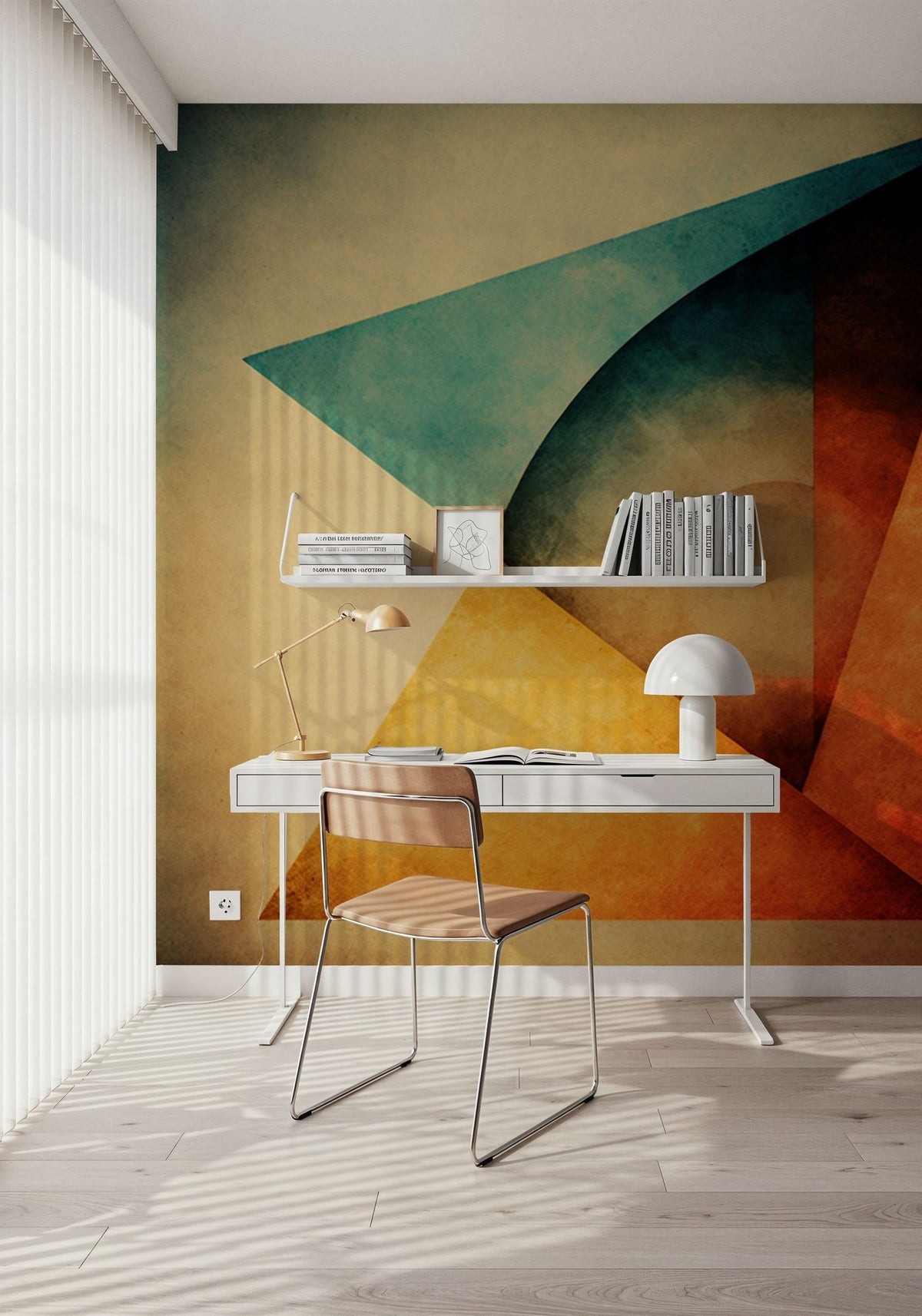Autumn Rain and Warmth Mural Wallpaper - room preview 02