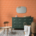 Follow the Dots Orange Mural Wallpaper - room preview 02