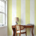 Circus Stripes, Yellow Mural Wallpaper - room preview 02