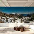 Sierra Nevada Snow Mural Wallpaper - room preview 02
