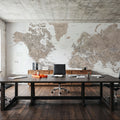 World Map Cities - Abey Mural Wallpaper - room preview 02