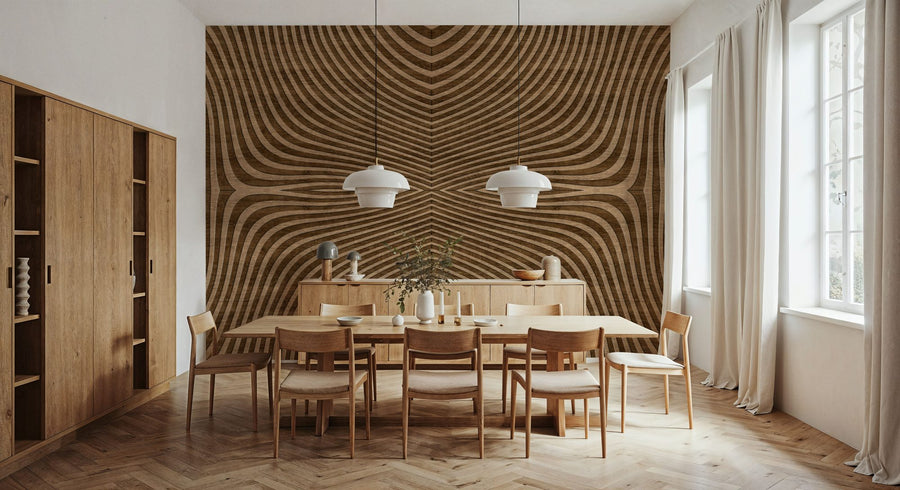 Papier peint mural Bouncing Wood