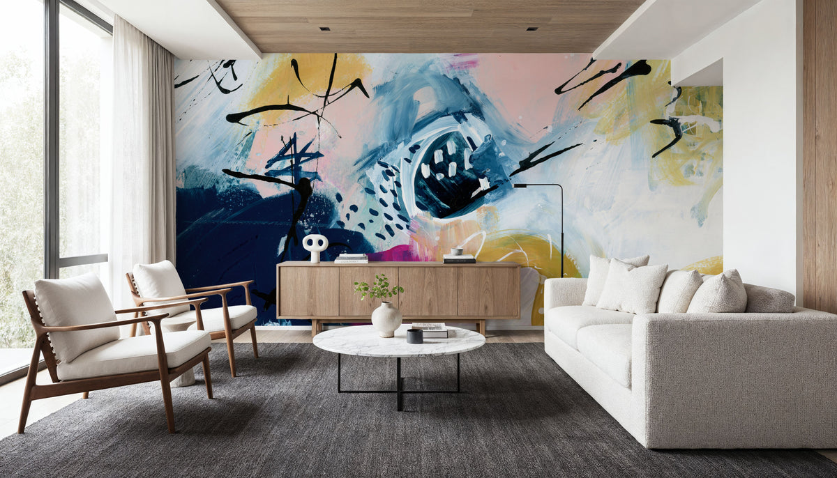 Graffiti Abstract I Mural Wallpaper - room preview 02