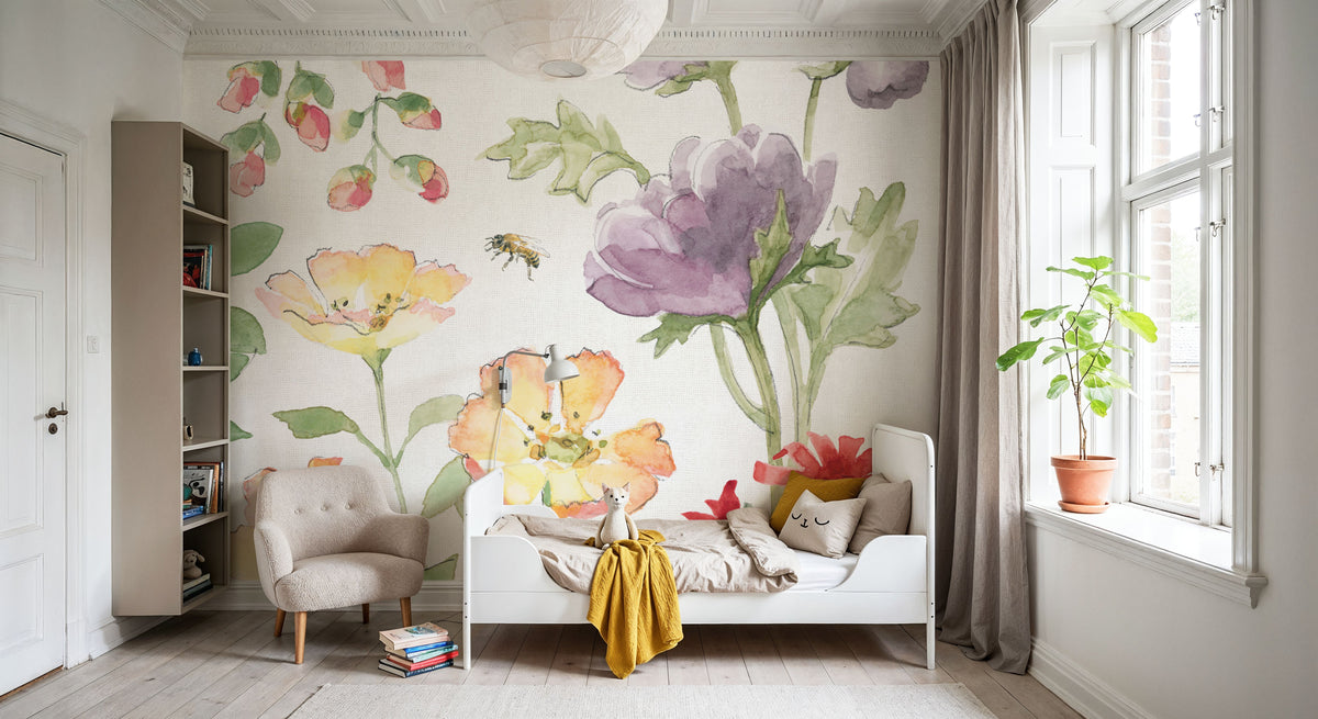 Soft Meadow III Mural Wallpaper - room preview 02