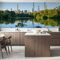 The Lake At Sunrise Mural Wallpaper - room preview 02