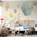 Rabbits & Balloons Mural Wallpaper - room preview 02