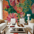 June Blooms Mural Wallpaper - room preview 02