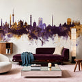 New Delhi India Skyline Mural Wallpaper - room preview 02