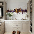 Cologne Germany Skyline Purple & Gold Mural Wallpaper - room preview 02