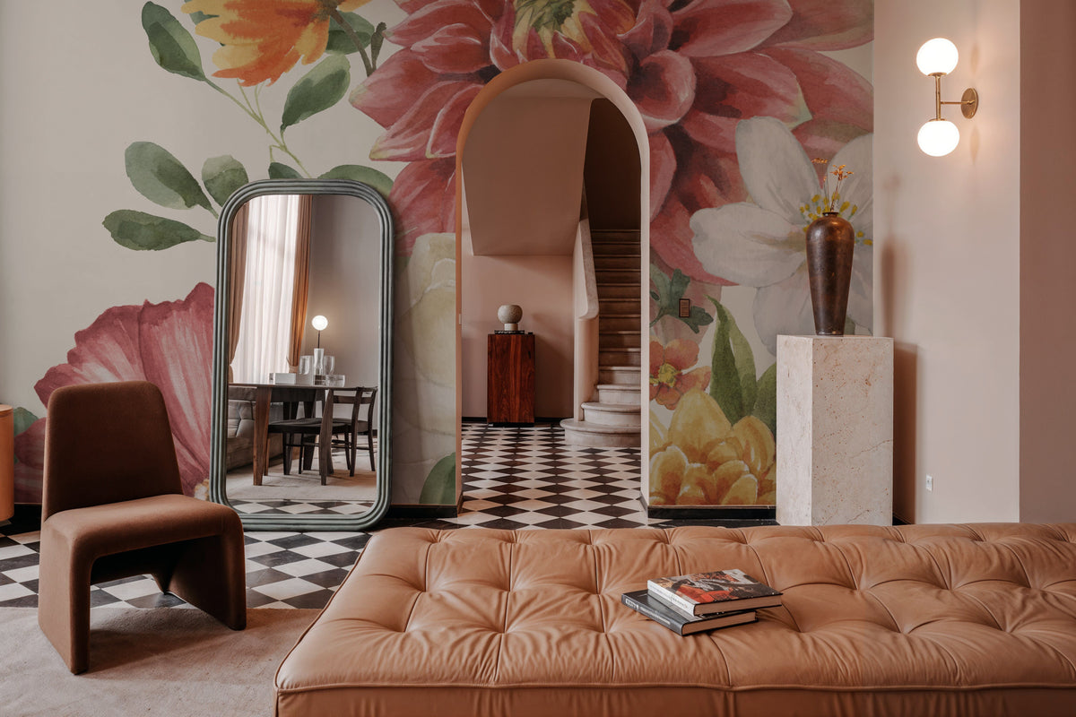 Amber Blossoms IV Mural Wallpaper - room preview 02