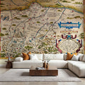 Old Map of Bavaria, Germany, 1570 Mural Wallpaper - room preview 02