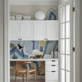 Whispers of the Mountain, White Mural Wallpaper - room preview 02
