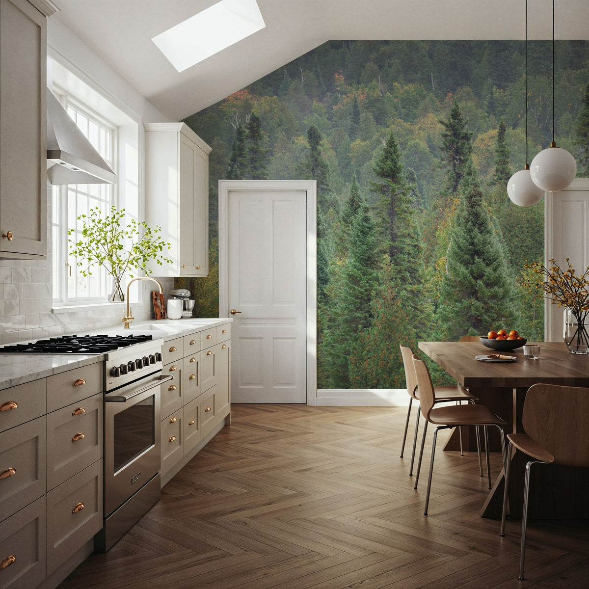 Superior Forest Mural Wallpaper - room preview 02