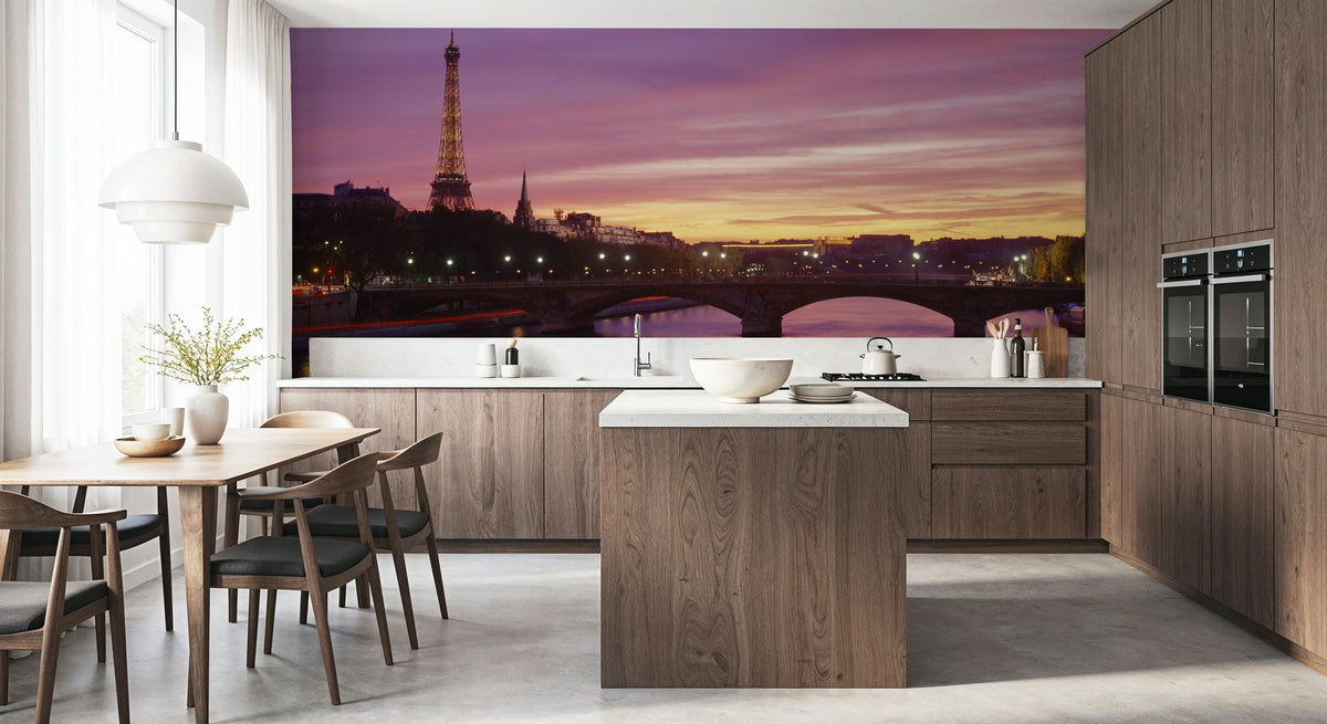 Twilight Riverside Reflections Mural Wallpaper - room preview 02