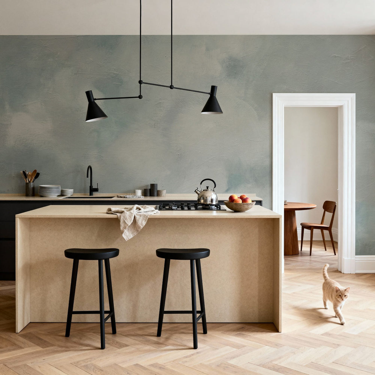 Stormy Cloudscape Mural Wallpaper - room preview 02