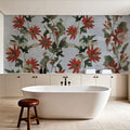 Contemporary Clematis Mural Wallpaper - Edition 4 - room preview 02