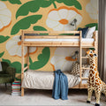 Tangerine Bloom Mural Wallpaper - room preview 02