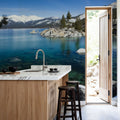 Crystal Alpine Lake Mural Wallpaper - room preview 02