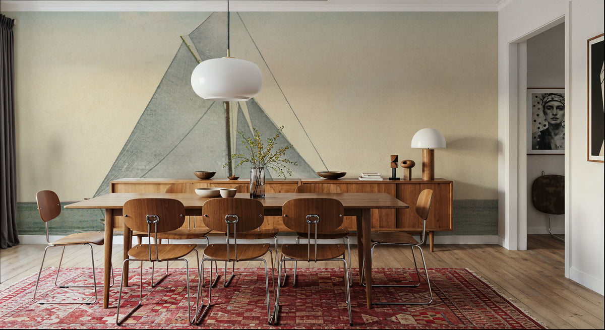 Sailing Silence Mural Wallpaper - room preview 02