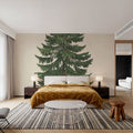 Winter Pine Tree Mural Wallpaper - room preview 02