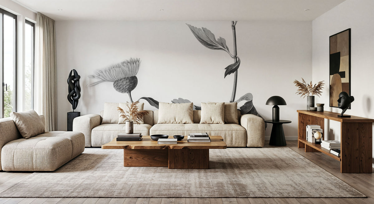 Botanical IV Mural Wallpaper - room preview 02
